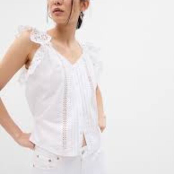 Gap Eyelet Blouse - Picture 1 of 5